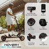HOVER-1 NIGHT OWL ELECTRIC FOLDING SCOOTER 31 MPH 37 MILE RANGE - BLACK/RED New