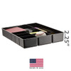 OFFICEMATE DEEP DRAWER ORGANIZER TRAY, 8 COMPARTMENTS, 2 1/4H X 15 1/8W - BLACK OFFICEMATE DEEP DRAWER ORGANIZER TRAY, 8 COMPARTMENTS, 2 1/4H X 15 1/8W - BLACK