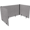 Lumeah Adjustable Desk Screen Returns 48 to 78 x 29 x 26.5 Grey LUAD48301G New Lumeah Adjustable Desk Screen Returns 48 to 78 x 29 x 26.5 Grey LUAD48301G New