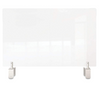 GHENT CLEAR PARTITION EXTENDER ATTACHED CLAMP 29 X 3.88 X 18 THERMOPLASTIC New GHENT CLEAR PARTITION EXTENDER ATTACHED CLAMP 29 X 3.88 X 18 THERMOPLASTIC New