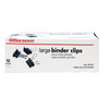 Office Depot Binder Clips, Large, 2" WIDE, 1" CAPACITY - Box Of 12 BLACK New Office Depot Binder Clips, Large, 2" WIDE, 1" CAPACITY - Box Of 12 BLACK New
