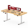 SANODESK EP1 + 160 X 80 CM HEIGHT ADJUSTABLE ELECTRIC STANDING DESK - MAPLE