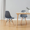 CangLong Dining Mid Century Modern Hollow Back Design Plastic Shell Armless CangLong Dining Mid Century Modern Hollow Back Design Plastic Shell Armless