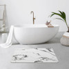 RICHARDS BATH MAT STONE BATHROOM MAT QUICK DRY & ANTI-SLIP WHITE MARBLE New