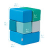 ECR4Kids SoftZone Toddler Foam Building Blocks Foam Playset 7-Piece Set