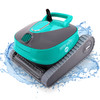 SERENELIFE AUTOMATIC ROBOT POOL CLEANING ROBOT THREE MOTORS A3284 - TURQUOISE