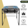 ARROWHEAD OUTDOOR 51” Heavy-Duty Portable Folding Table Integrated Cooler