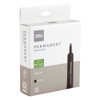 OFFICE DEPOT PERMANENT MARKERS, CHISEL POINT, BLACK INK, PACK OF 12 New OFFICE DEPOT PERMANENT MARKERS, CHISEL POINT, BLACK INK, PACK OF 12 New