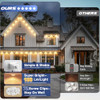 BRIGHTEVER PERMANENT OUTDOOR LIGHTS ALL SEASON WARM WHITE INDOOR, 100FT, 72 LEDs New BRIGHTEVER PERMANENT OUTDOOR LIGHTS ALL SEASON WARM WHITE INDOOR, 100FT, 72 LEDs New