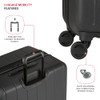SWISSGEAR WANDERLUST PRO LIGHTWEIGHT EXPANDABLE SPINNER 3-PIECE SA8092 - BLACK SWISSGEAR WANDERLUST PRO LIGHTWEIGHT EXPANDABLE SPINNER 3-PIECE SA8092 - BLACK