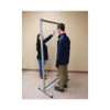 Ghent Acrylic Mobile Divider with Thermometer Access Cutout - Clear New Ghent Acrylic Mobile Divider with Thermometer Access Cutout - Clear New