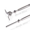 DECK MAN T316-Stainless Steel Adjustable Angle 1/8" Cable Railing Kit/Hardware DECK MAN T316-Stainless Steel Adjustable Angle 1/8" Cable Railing Kit/Hardware