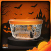 DURA LIVING SPOOKY DESIGN A06700 HALLOWEEN GLASS FOOD STORAGE CONTAINERS New