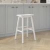 HILLSDALE MORENO WOOD BACKED BAR HEIGHT STOOL 29" HIGH 5580-831A - SEA WHITE New