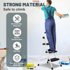 HB TOWER 3 STEP LADDER, FOLDING STEP STOOL FOR ADULTS HANDLE LIGHTWEIGHT 500LBS HB TOWER 3 STEP LADDER, FOLDING STEP STOOL FOR ADULTS HANDLE LIGHTWEIGHT 500LBS