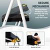 HB TOWER 3 STEP LADDER, FOLDING STEP STOOL FOR ADULTS HANDLE LIGHTWEIGHT 500LBS HB TOWER 3 STEP LADDER, FOLDING STEP STOOL FOR ADULTS HANDLE LIGHTWEIGHT 500LBS