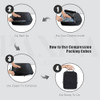 PANDA JOYS 4 Set Compression Packing Cubes Travel - Travel Accessories Black PANDA JOYS 4 Set Compression Packing Cubes Travel - Travel Accessories Black