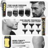 LQT HAIR CLIPPERS 3-PIECE MEN'S PROFESSIONAL CORDLESS HAIRCUTTING - GOLD/BLACK
