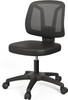 TTD TIANTIANDA ARMLESS SWIVEL MESH COMPUTER OFFICE DESK CHAIR - BLACK TTD TIANTIANDA ARMLESS SWIVEL MESH COMPUTER OFFICE DESK CHAIR - BLACK
