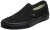 VANS UNISEX CLASSIC SLIP-ON - SIZE: MEN 8.5 WOMEN 10 - BLACK/BLACK VANS UNISEX CLASSIC SLIP-ON - SIZE: MEN 8.5 WOMEN 10 - BLACK/BLACK