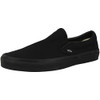 VANS UNISEX CLASSIC SLIP-ON - SIZE: MEN 8.5 WOMEN 10 - BLACK/BLACK VANS UNISEX CLASSIC SLIP-ON - SIZE: MEN 8.5 WOMEN 10 - BLACK/BLACK