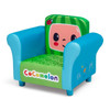 DELTA CHILDREN UPHOLSTERED CHAIR, COCOMELON - BLUE/GREEN New