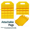ZONETECH TIRE SAVER RAMPS - PREMIUM ANTI- SLIP DESIGN PREVENTION 8 PACK - YELLOW