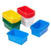 ECR4KIDS SCOOP FRONT STORAGE BIN 15-PIECE ASSORTED ELR-0482-15-AS - MULTICOLOR