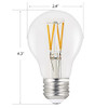 Feit Electric LED A19 Medium Base Light Bulb - 60W Equivalent, Dimmable 2 Pack