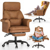 ELABEST C39 CROSS LEGGED OFFICE CHAIR ERGONOMIC RECLINER BIG AND TALL - BROWN ELABEST C39 CROSS LEGGED OFFICE CHAIR ERGONOMIC RECLINER BIG AND TALL - BROWN
