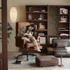 ELABEST C39 CROSS LEGGED OFFICE CHAIR ERGONOMIC RECLINER BIG AND TALL - BROWN ELABEST C39 CROSS LEGGED OFFICE CHAIR ERGONOMIC RECLINER BIG AND TALL - BROWN