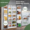 HAMILTON BEACH 15.6 CU. FT. SIDE BY SIDE STAINLESS REFRIGERATOR FREESTANDING New HAMILTON BEACH 15.6 CU. FT. SIDE BY SIDE STAINLESS REFRIGERATOR FREESTANDING New