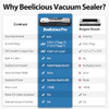Beelicious Vacuum Sealer Machine with Starter Kit and 2-Year Warranty -SS