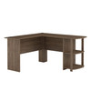 AMERIWOOD HOME DAKOTA L-DESK WITH BOOKSHELVES 9354333COM - RUSTIC OAK