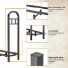 GREENER 4FT FIREWOOD RACK OUTDOOR - BLACK GREENER 4FT FIREWOOD RACK OUTDOOR - BLACK