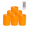 GIVEU FLAMELESS FLICKERING PLASTIC LED CANDLE 6-PACK REMOTE CANDLE 3X4 -ORANGE GIVEU FLAMELESS FLICKERING PLASTIC LED CANDLE 6-PACK REMOTE CANDLE 3X4 -ORANGE
