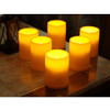 GIVEU FLAMELESS FLICKERING PLASTIC LED CANDLE 6-PACK REMOTE CANDLE 3X4 -ORANGE GIVEU FLAMELESS FLICKERING PLASTIC LED CANDLE 6-PACK REMOTE CANDLE 3X4 -ORANGE