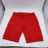 BLU ROCK MEN'S FLEX STRETCH CARGO SHORTS - SIZE: MEN 34 - RED New