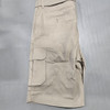 BLU ROCK MEN'S SLIM FIT STRETCH BELTED CARGO SHORTS - SIZE: MEN 38 - STONE New