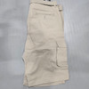 BLU ROCK MEN'S SLIM FIT STRETCH BELTED CARGO SHORTS - SIZE: MEN 38 - STONE New