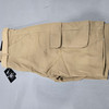 BLU ROCK NEW YORK MEN SLIM FIT STRETCH BELTED CARGO SHORTS - SIZE: 38 - KHAKI New