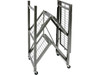 ORIGAMI RR3W 3-TIER FOLDABLE METAL SHELF - BLACK