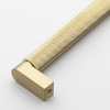 GLIDERITE HARDWARE GLIDERITE SOLID KNURLED BAR PULL CABINET - SATIN GOLD New GLIDERITE HARDWARE GLIDERITE SOLID KNURLED BAR PULL CABINET - SATIN GOLD New
