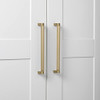 GLIDERITE HARDWARE GLIDERITE SOLID KNURLED BAR PULL CABINET - SATIN GOLD New GLIDERITE HARDWARE GLIDERITE SOLID KNURLED BAR PULL CABINET - SATIN GOLD New