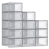 SONGMICS SHOE BOXES PACK OF 12 SHOE STORAGE ORGANIZERS ULSP006G12 - GRAY SONGMICS SHOE BOXES PACK OF 12 SHOE STORAGE ORGANIZERS ULSP006G12 - GRAY