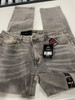 BLU ROCK DENIM FLEX  ALWAYS STRETCH COMFORT STITCH SLIM FIT SIZE 34X31 - GRAY New