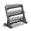 MARCY DELUXE THREE TIER METAL HOME WORKOUT WEIGHT RACK, DBR-86 - BLACK MARCY DELUXE THREE TIER METAL HOME WORKOUT WEIGHT RACK, DBR-86 - BLACK