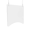 DEFLECTO HANGING BARRIER, 23.75" X 23.75", ACRYLIC, CLEAR, 2/CARTON (PBCHA2424) New DEFLECTO HANGING BARRIER, 23.75" X 23.75", ACRYLIC, CLEAR, 2/CARTON (PBCHA2424) New