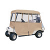 CLASSIC ACCESSORIES FAIRWAY DELUXE 4-SIDED 4-PERSON GOLF CART ENCLOSURE - SAND