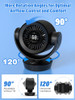 MITREAL DESK FAN FOR BEDROOM - 8000MAH RECHARGEABLE AIR CIRCULATOR - BLACK MITREAL DESK FAN FOR BEDROOM - 8000MAH RECHARGEABLE AIR CIRCULATOR - BLACK